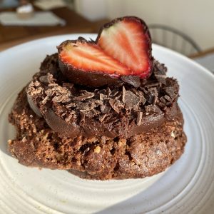Bombon de chocolate y Frutillas