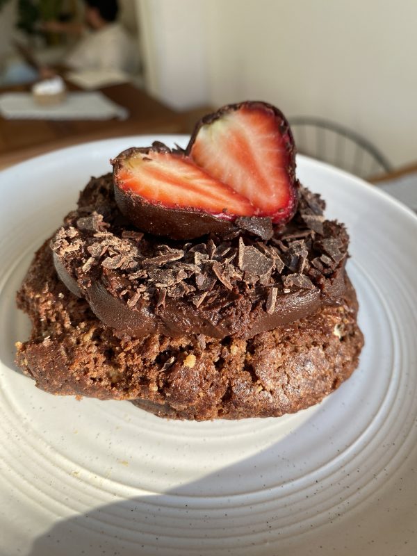 Bombon de chocolate y Frutillas